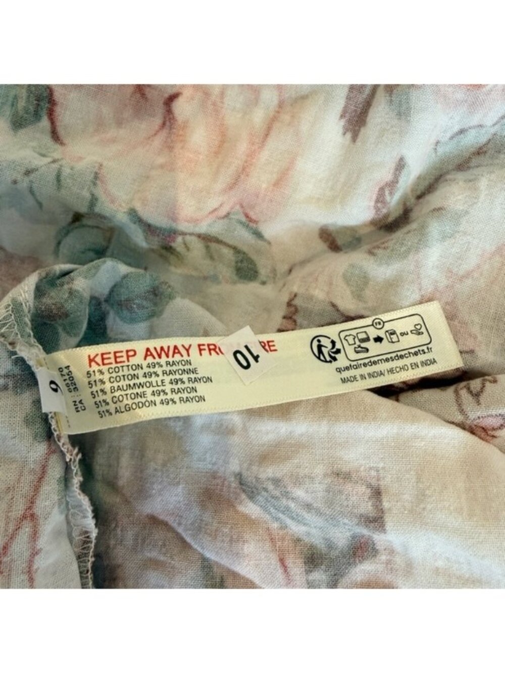 NWT Anthropologie LyreBird Size Small Printed Tie-Back Midi Nap Dress - Picture 13 of 15